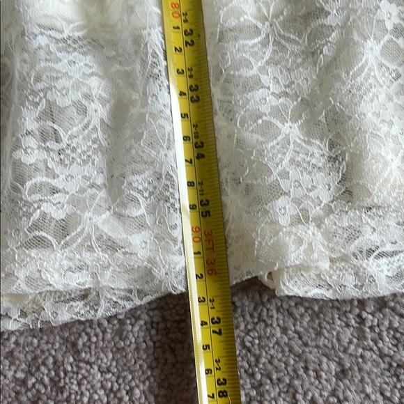 Forever 21 Cream Tiered Maxi Skirt Resort Wear - Picture 6 of 7